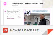 book check out video link icon